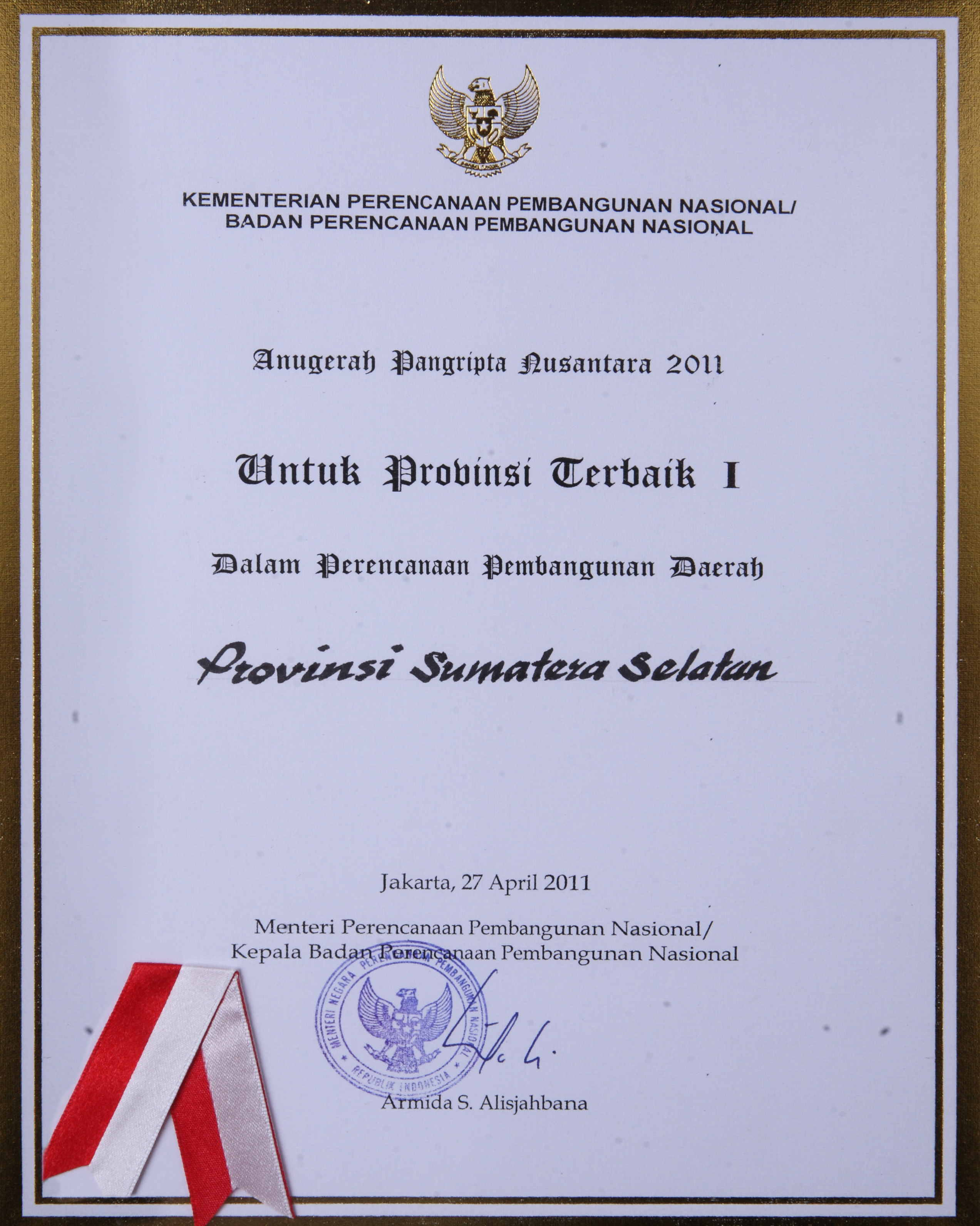 Provinsi Sumatera Selatan Terbaik